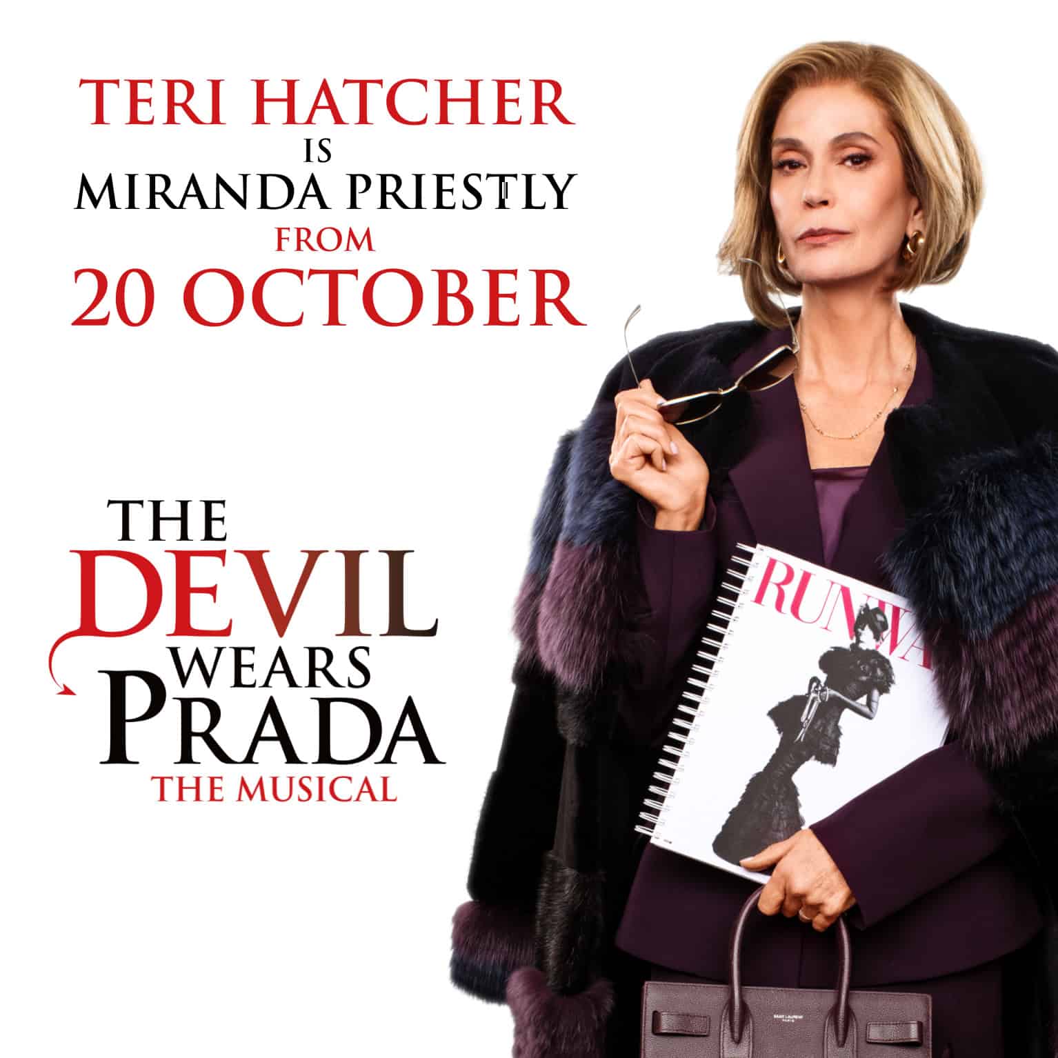 Teri Hatcher is Miranda Priestly in The Devil Wears Prada The Musical - Dominion Theatre London